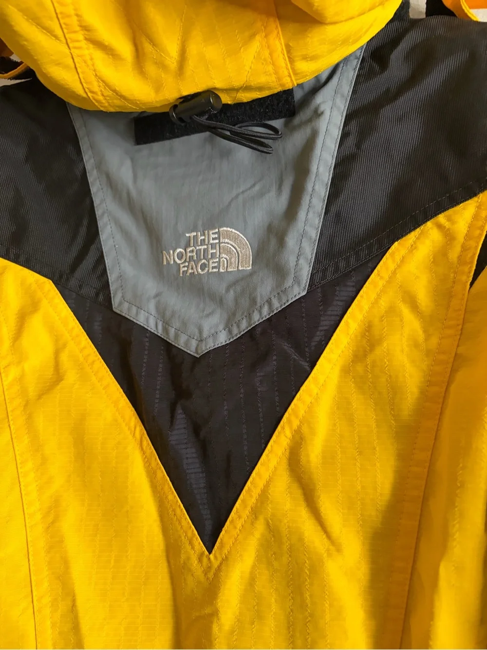 Vintage The North Face Extreme Light Ski Jacket Men's 12 Yellow Black HEAVY
